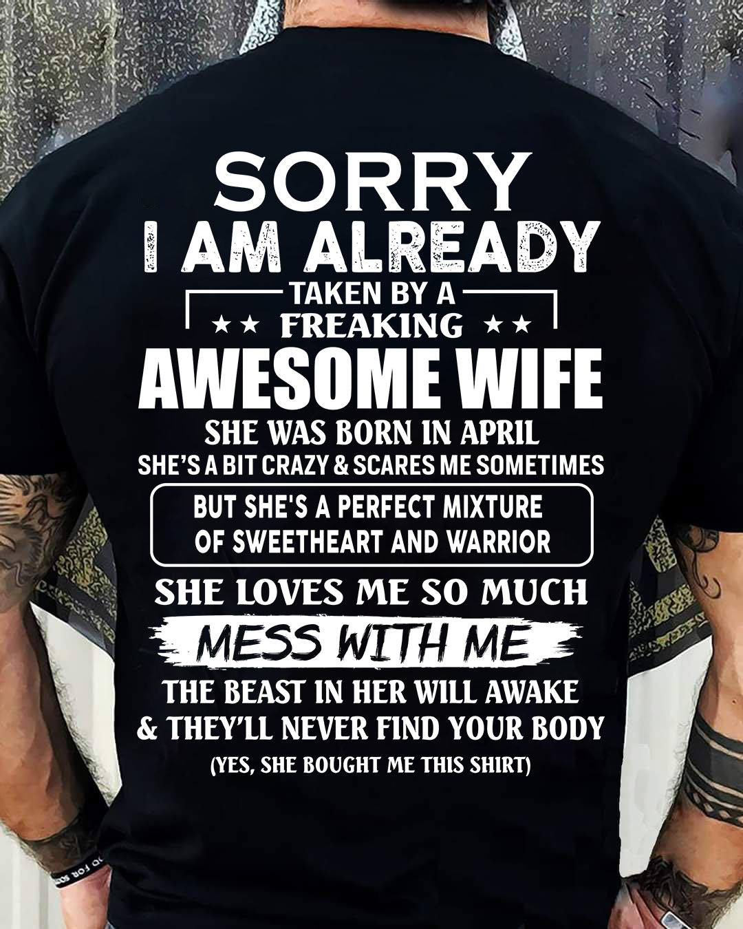 Wife Aril - Perfect gift for your husband - KATE04 (SKU68-86-04)