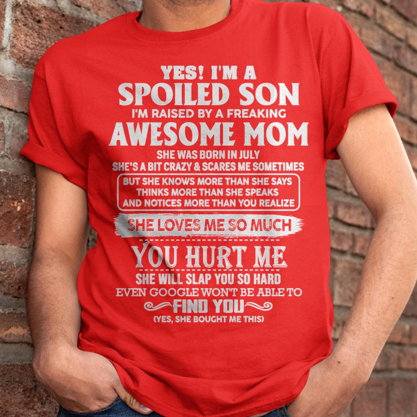 July - Awesome Mom - Perfect Gift For Your Son From Mom - KATE07 (SKU05-47-07)