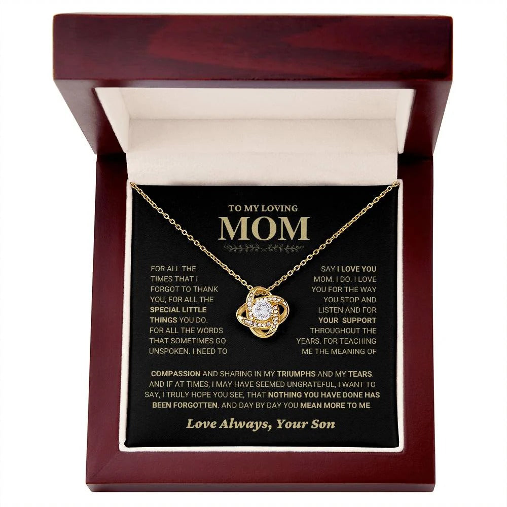 TO MY DAUGHTER FROM DAD - Premium Love Knot Necklace