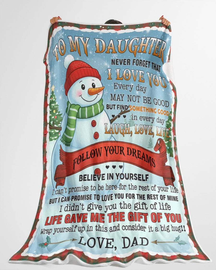 Special Gift For Your Daughter Blanket - From Dad
