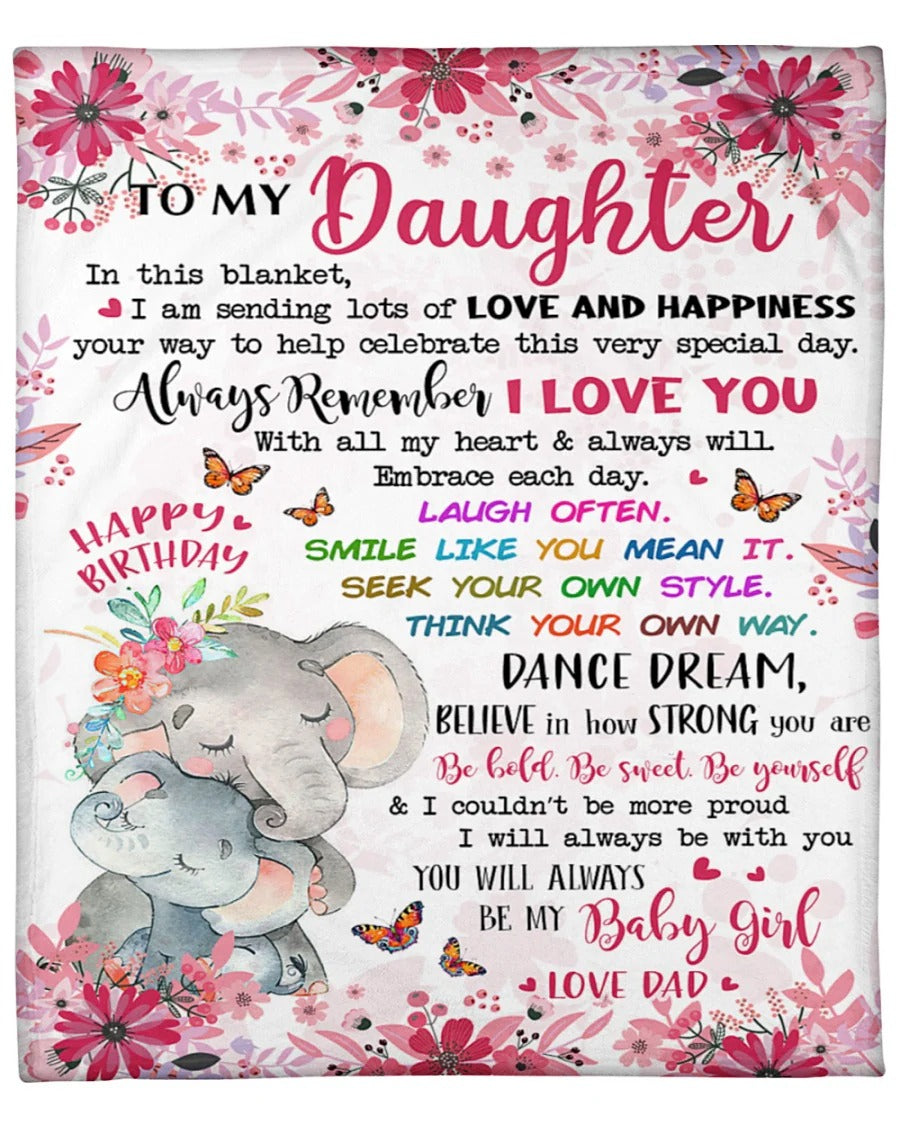 Special Gift For Your Daughter Blanket - From Dad