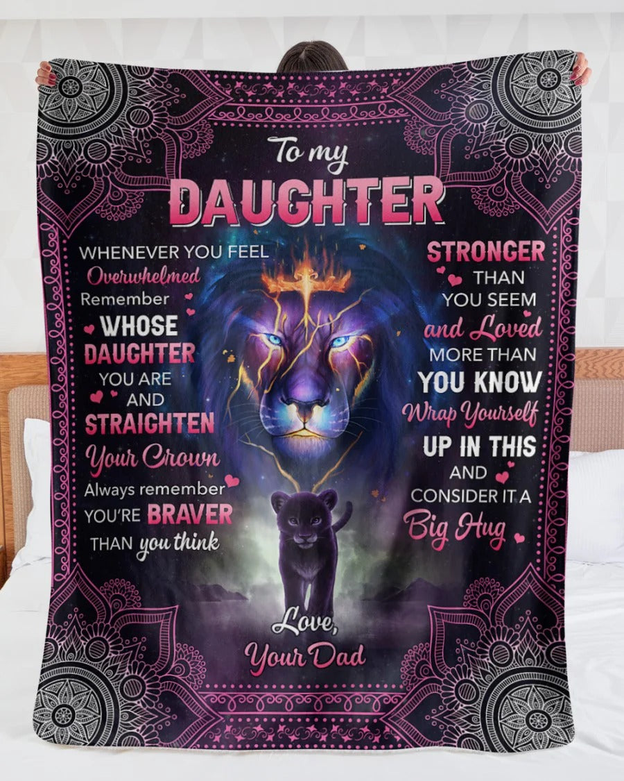 Special Gift For Your Daughter Blanket - From Dad