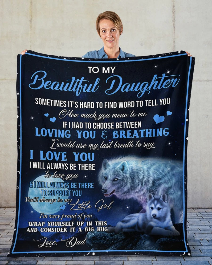 Special Gift For Your Daughter Blanket - From Dad