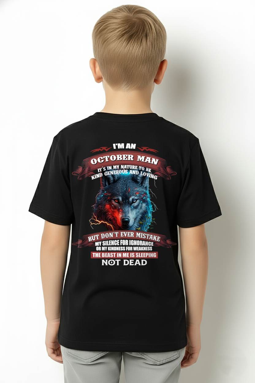 I'M AN OCTOBER MAN - T SHIRT- GIFT FOR MEN -NIKI10 (SKU2602-116-10)