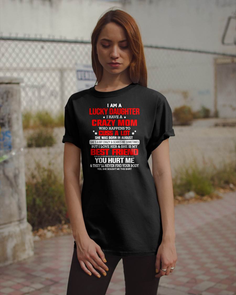 AUGUST - I'M A LUCKY DAUGHTER - PERFECT GIFT FOR YOUR DAUGHTER - GIFT FROM MOM - KATE08 (SKU12-241-08)