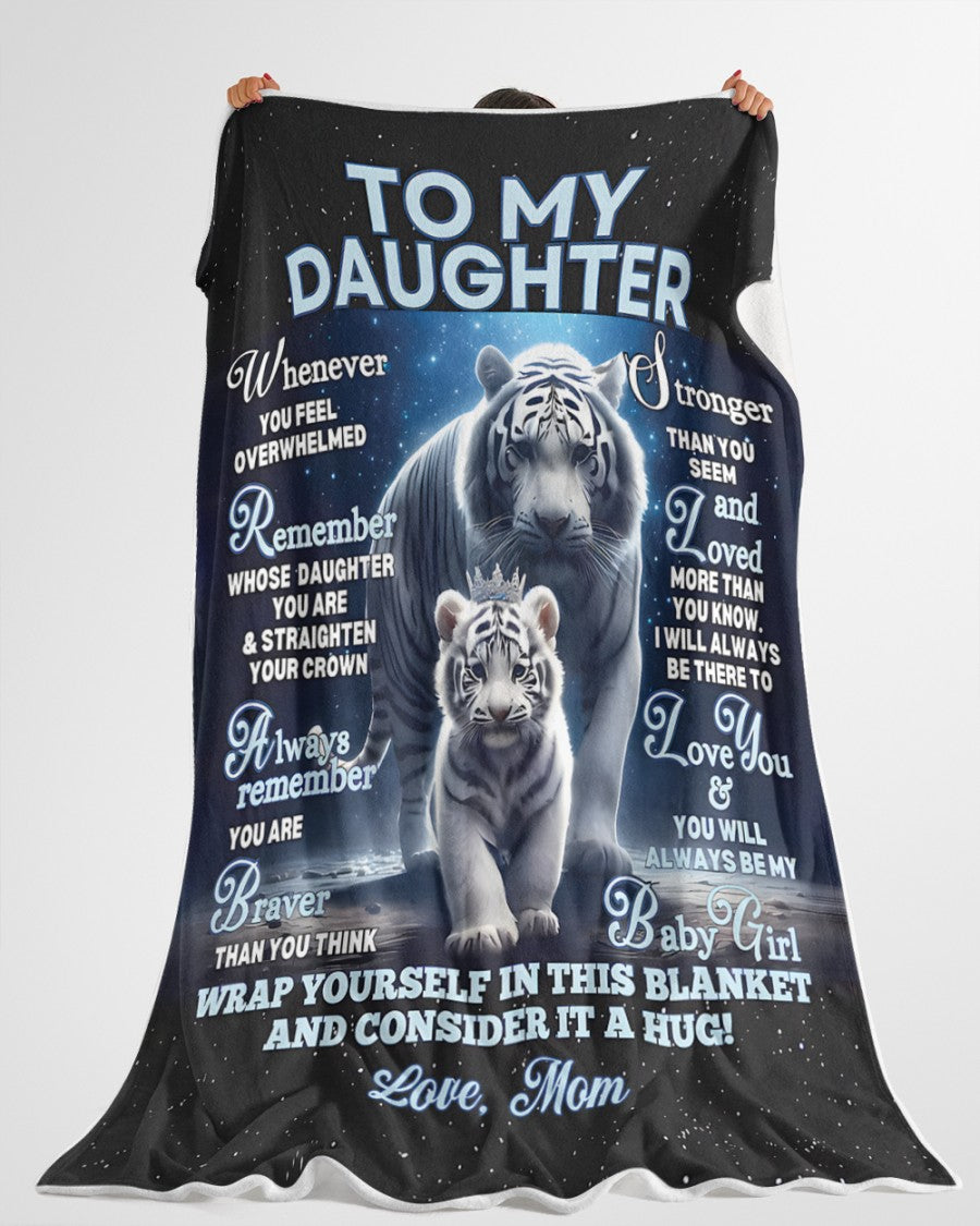 BLANKET FOR DAUGHTER – COMFORT & WARMTH GIFT FROM MOM Sherpa Fleece Quilt Blanket KATE00 (SKUB12-153)