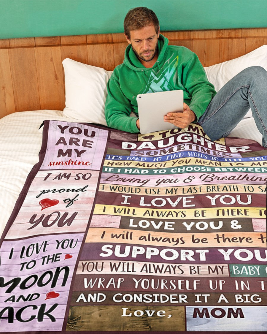 Special Gift For Your Daughter Blanket - From Mom (SKUB06-57)