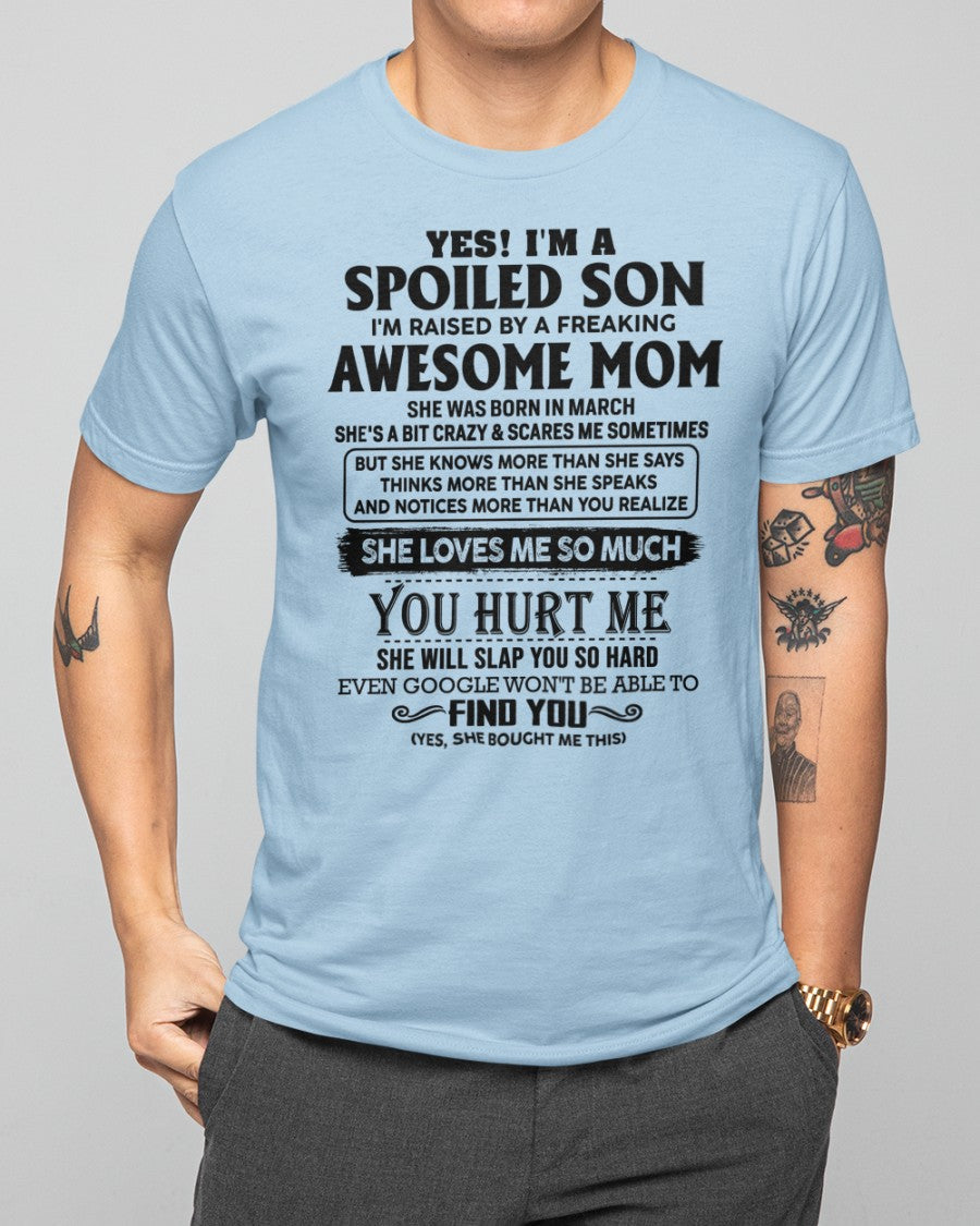 March - Awesome Mom - Perfect Gift For Your Son From Mom - KATE03 (SKU-SPW-03)