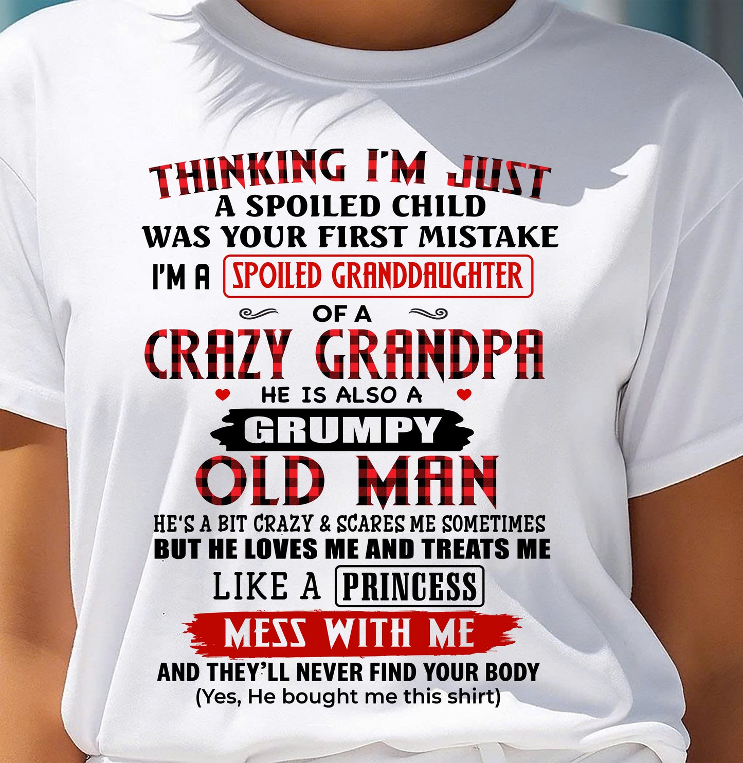 SPOILED GRANDDAUGHTER - GIFT FROM GRANDPA - NIKI00 (SKU2602-117-00)
