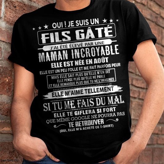 AOÛT - FILS GÂTÉ – CADEAU DE MAMAN - NIKI08 (SKU26T-0172-08)