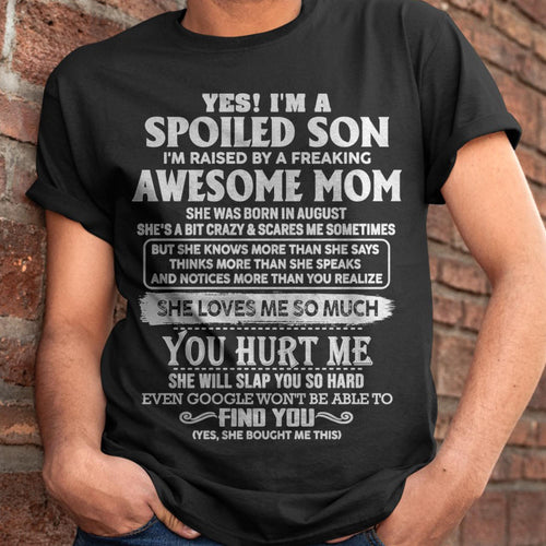 August - Awesome Mom - Perfect Gift For Son From Mom - KATE08 (SKU05-47-08)