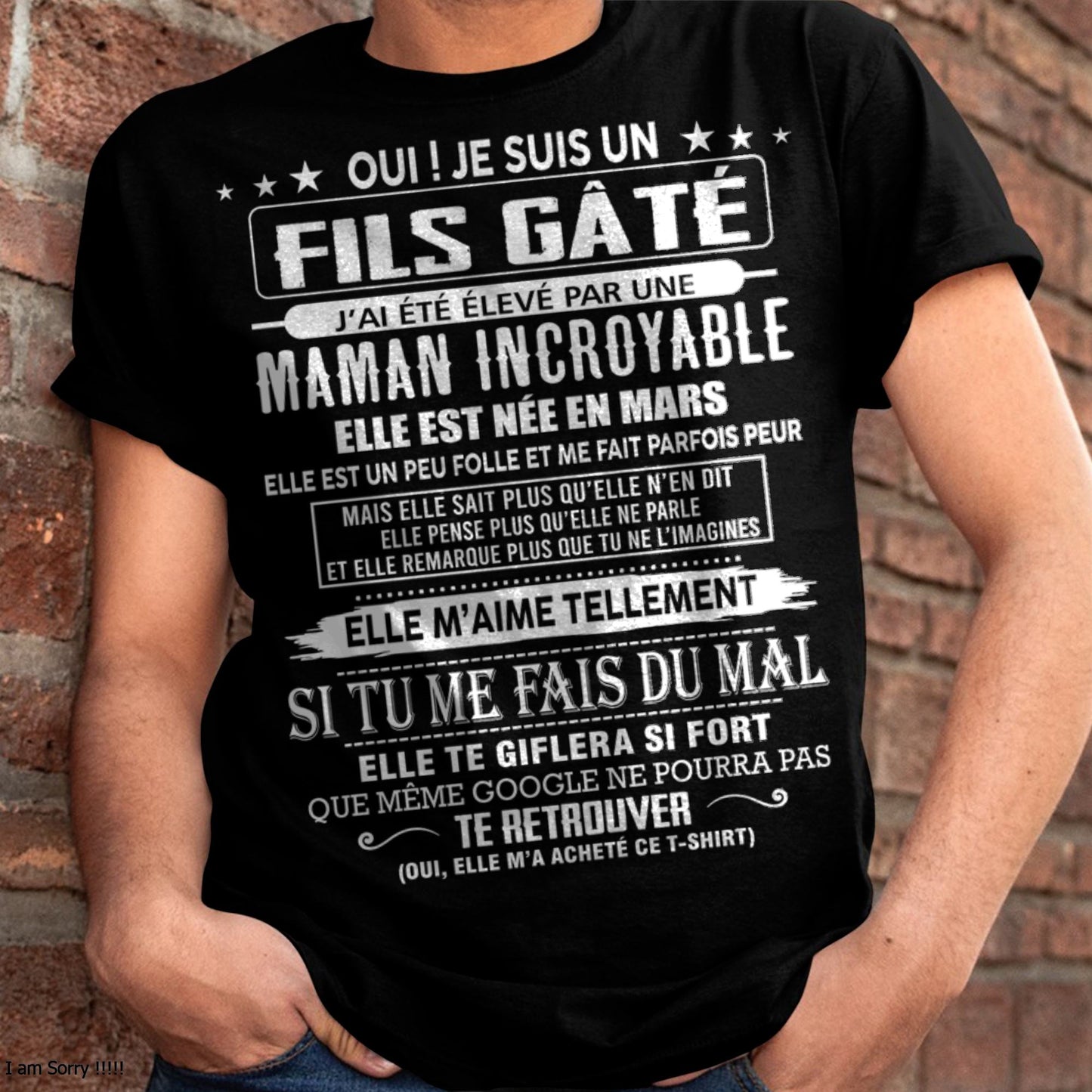 MARS - FILS GÂTÉ – CADEAU DE MAMAN - NIKI03 (SKU26T-0172-03)