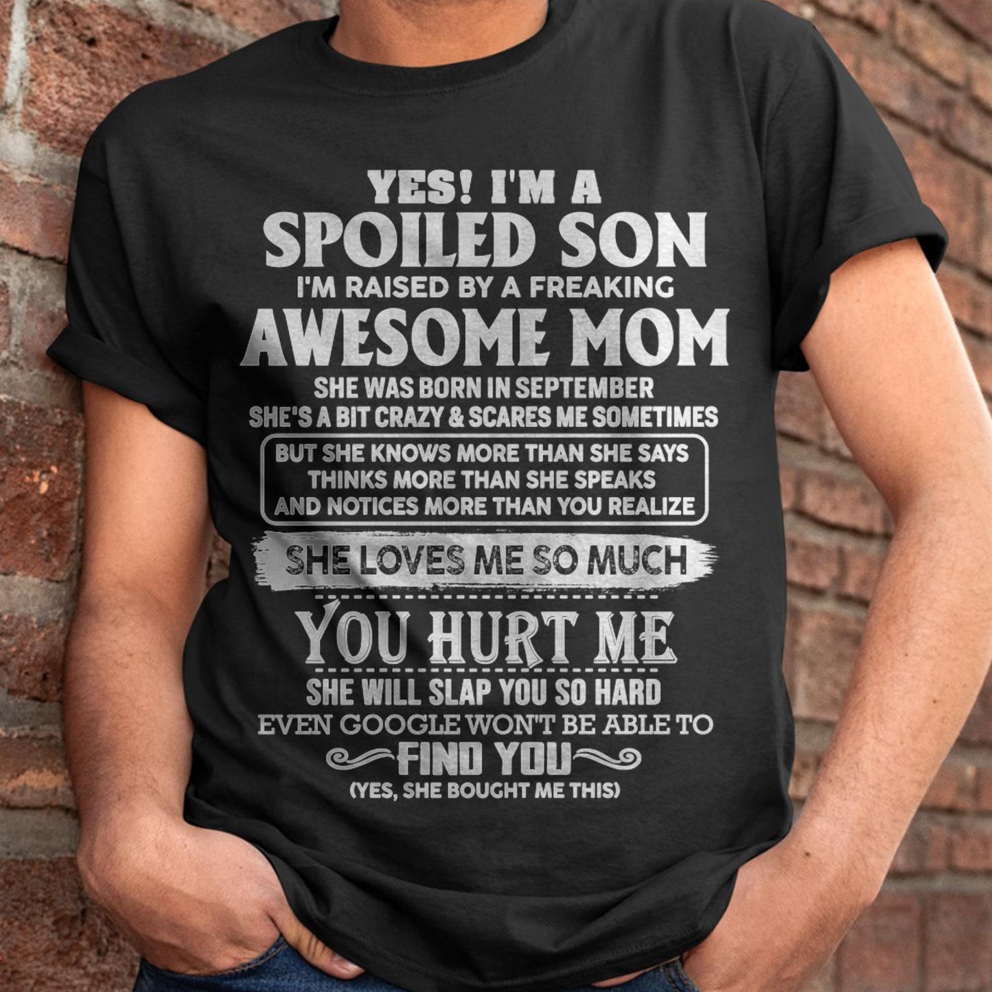 September - Awesome Mom - Perfect Gift For Son From Mom - KATE09 (SKU05-47-09)