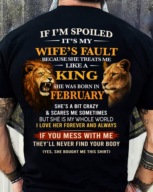 FEBRUARY - SPOILED HUSBAND - GIFT FROM WIFE - KATE02 (SKU26T-01-60-02)