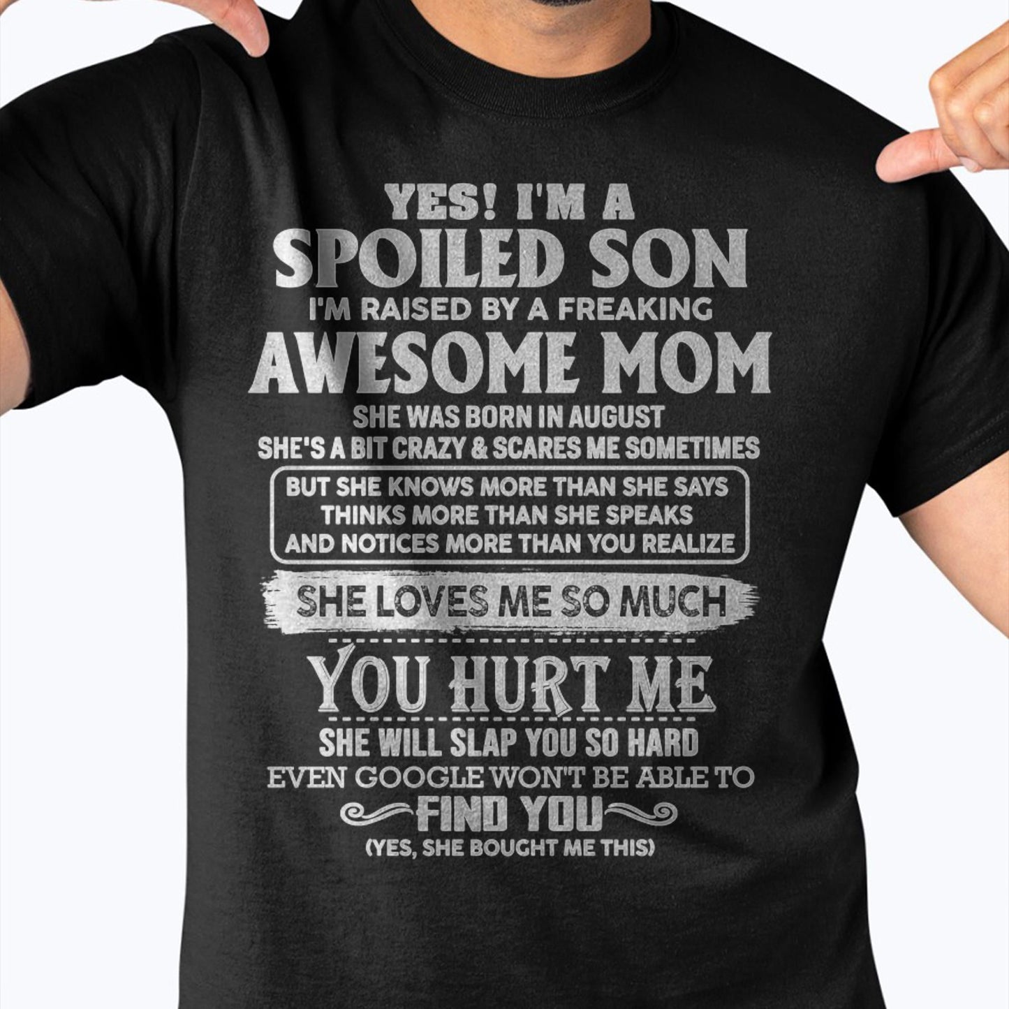 August - Awesome Mom - Perfect Gift For Son From Mom - KATE08 (SKU05-47-08)