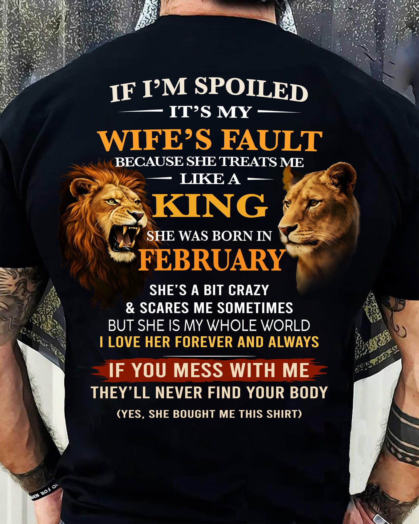 FEBRUARY - SPOILED HUSBAND - GIFT FROM WIFE - NIKI02 (SKU26T-01-60-02)