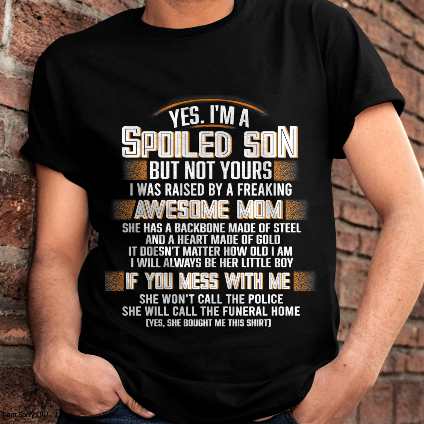 Raised By A Freaking Awesome Mom - FROM MOM TO SON - KATE0 (SKU26T-01-45-00)