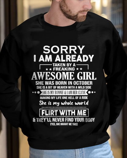 OCTOBER – She Is My Bonnie And I Am Her Clyde – FROM  WIFE TO HUSBAND – KATE10 (SKU26T-01-61-10)