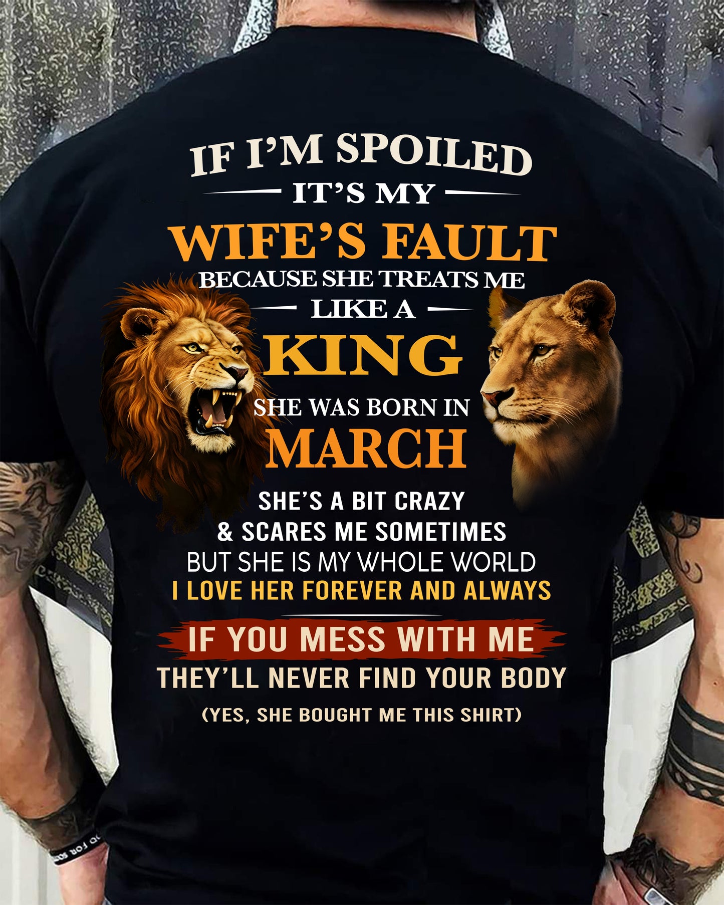 MARCH - SPOILED HUSBAND - GIFT FROM WIFE - NIKI03 (SKU26T-01-60-03)