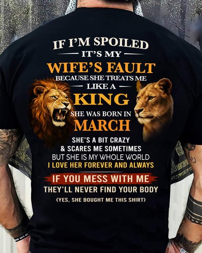 MARCH - SPOILED HUSBAND - GIFT FROM WIFE - NIKI03 (SKU26T-01-60-03)