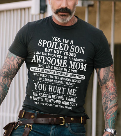 April - Awesome Mom Born In April - Special gift for Son From Mom - KATE04 (SKU10-45-04)
