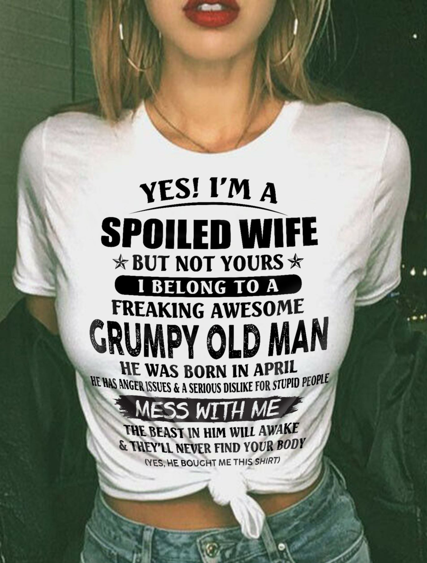 Grumpy Old Man April – Perfect gift for your wife – KATE04 (SKU08-63-04)