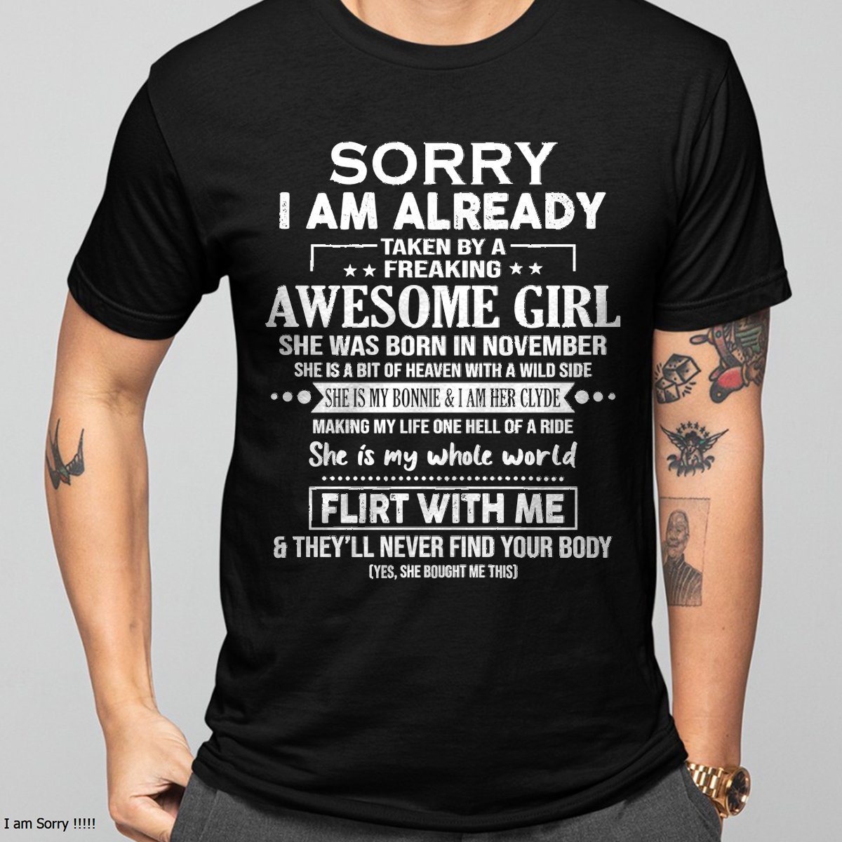 NOVEMBER – She Is My Bonnie And I Am Her Clyde – FROM WIFE TO HUSBAND – KATE11 (SKU26T-01-61-11)