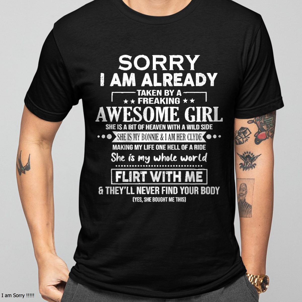 She Is My Bonnie And I Am Her Clyde – FROM WIFE TO HUSBAND – KATE00 (SKU26T-01-61-00)