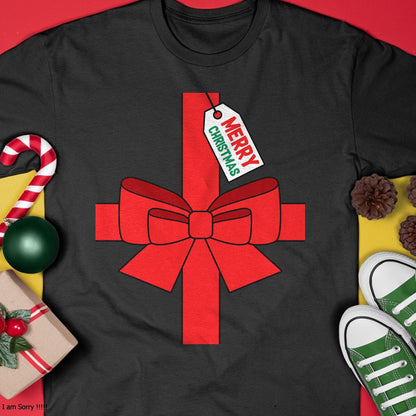 Funny DIY Christmas Present Costume T-Shirt - Christmas Unisex T-Shirt/Hoodie/Sweatshirt - HNDS00