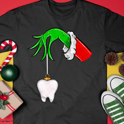 Christmas Tooth Dentist Dental Assistant Teeth Xmas Pajamas T-Shirt - Christmas Unisex T-Shirt/Hoodie/Sweatshirt - HNDS00