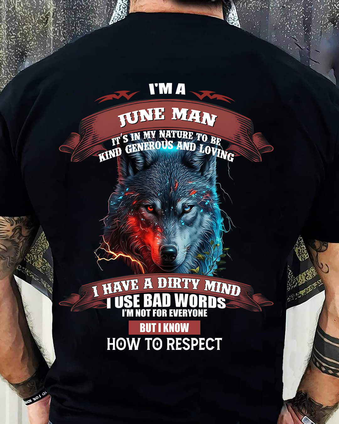 JUNE - KNOW HOW TO RESPECT - BIRTHDAY T-SHIRT FOR MEN - KATE06 (SKU12-162-06)