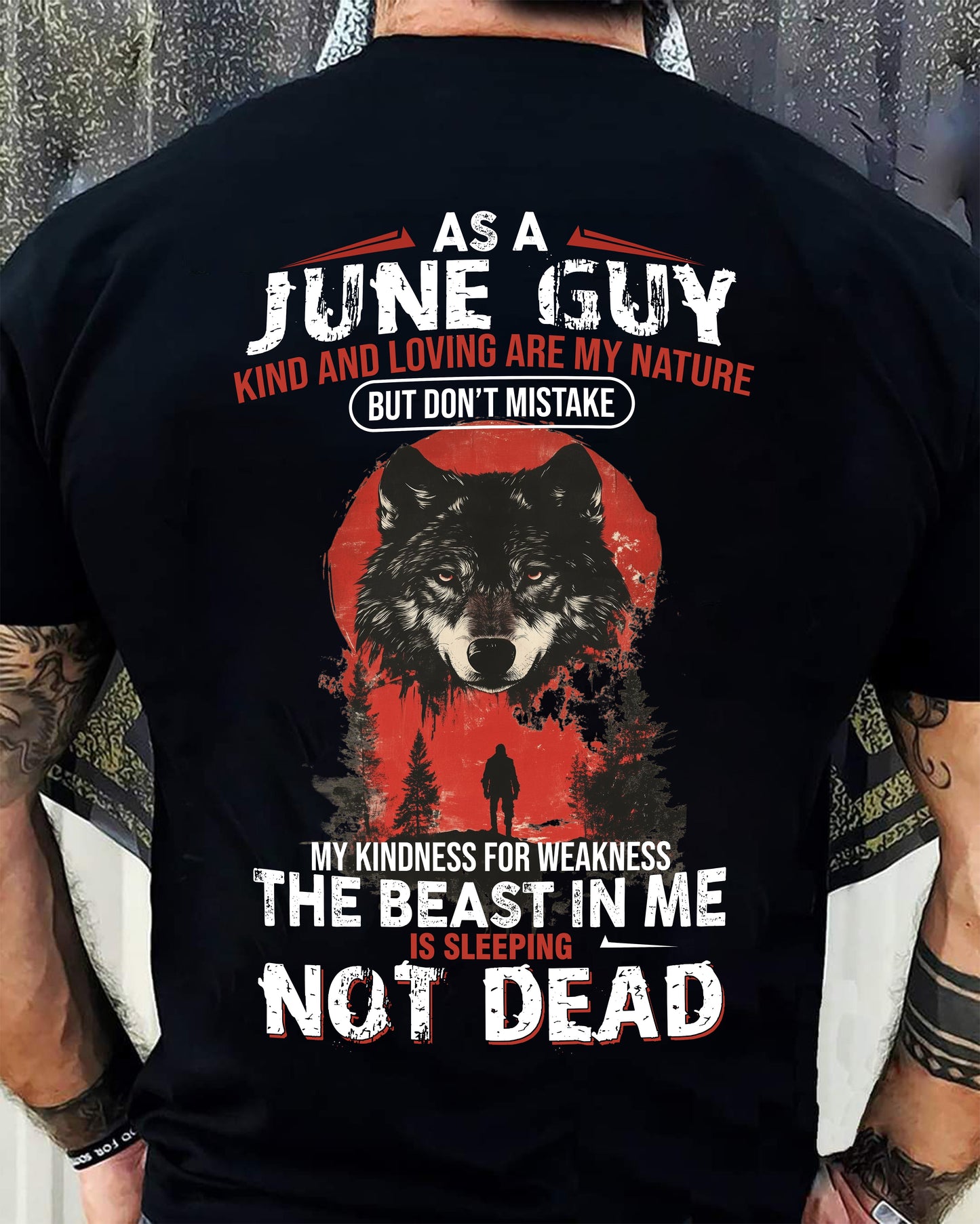 JUNE - KIND AND LOVING ARE MY NATURE - BIRTHDAY T-SHIRT FOR MEN - NIKI06 (SKU26T-01-17-06)