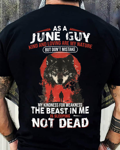 JUNE - KIND AND LOVING ARE MY NATURE - BIRTHDAY T-SHIRT FOR MEN - NIKI06 (SKU26T-01-17-06)