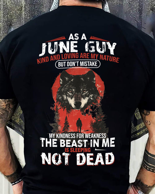 JUNE - KIND AND LOVING ARE MY NATURE - BIRTHDAY T-SHIRT FOR MEN - NIKI06 (SKU26T-01-17-06)