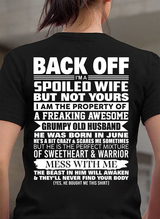 JUNE - BACK OFF! I'M A SPOILED WIFE - GIFT FROM HUSBAND - NIKI06 (SKU2604-322-06)
