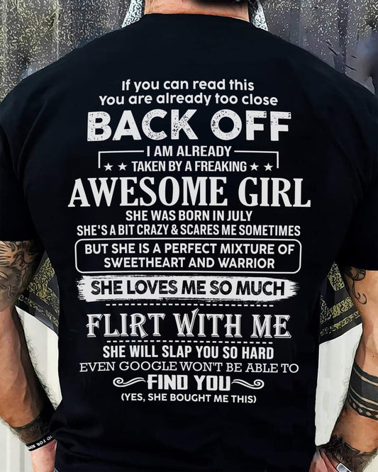 July – Awesome Girlfriend Born In July – Special gift for your Boyfriend – From Wife KATE07 (SKU06-25-07)