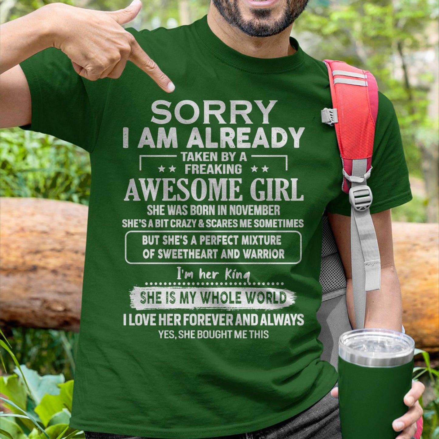 November - Awesome Girl - Perfect Gift For Your Boyfriend, Husband From Wife - KATE11 (SKU04-86MT-11)