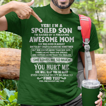 August - Awesome Mom - Perfect Gift For Son From Mom - KATE08 (SKU05-47-08)