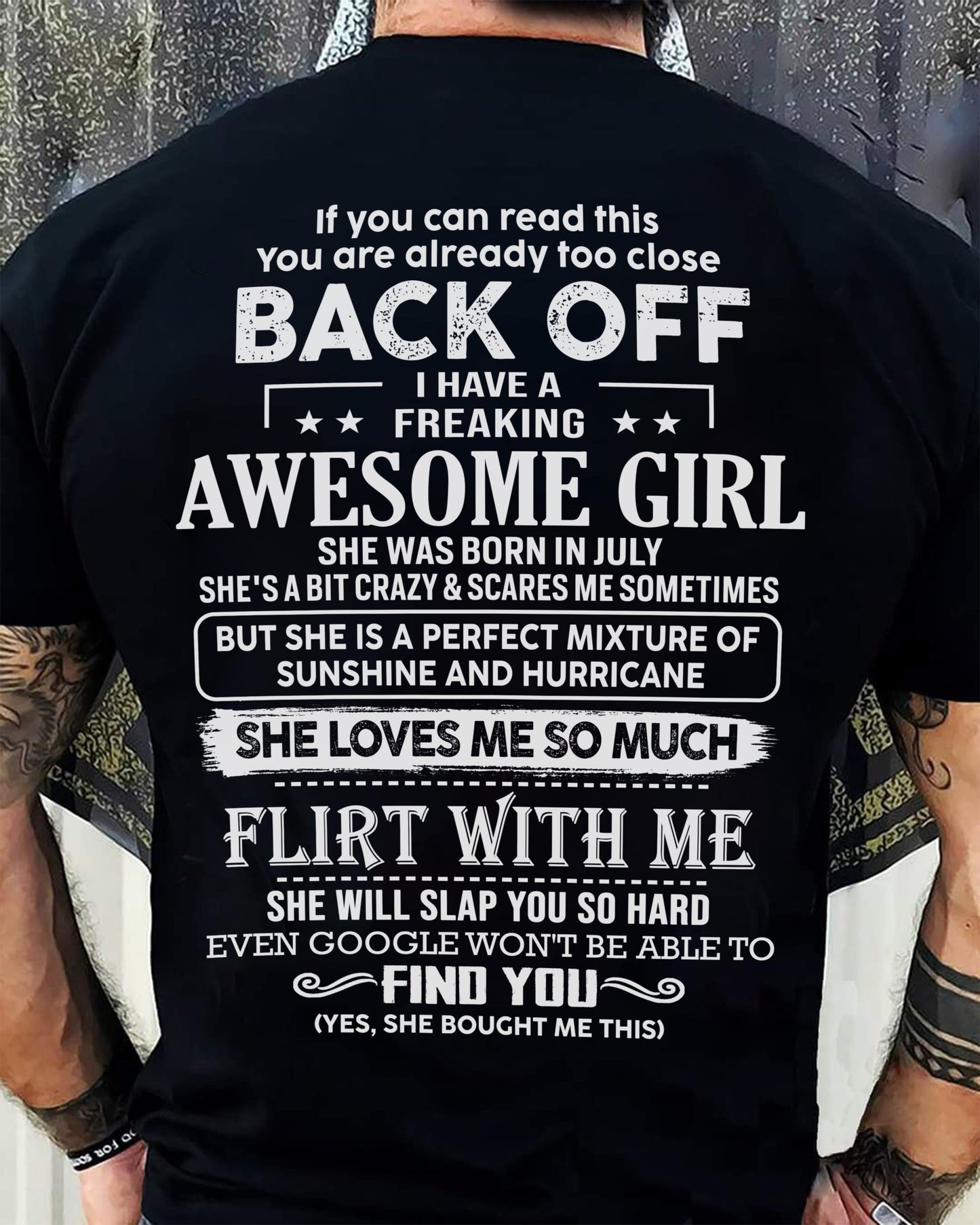 July – Awesome Girlfriend Born In July – Special gift for your Boyfriend – From Wife KATE07 (SKU06-17-07)