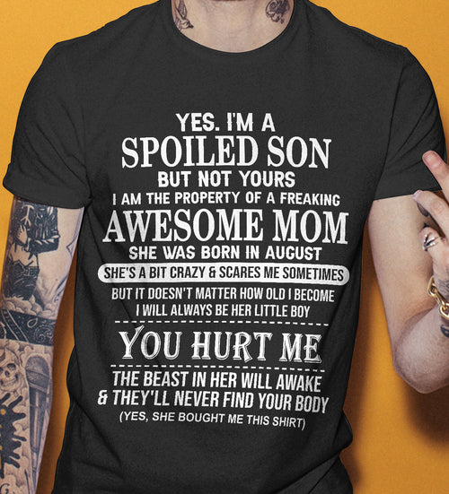 August - Awesome Mom Born In August - Special gift for Son From Mom - KATE08 (SKU10-45-08)
