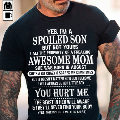 August - Awesome Mom Born In August - Special gift for Son From Mom - KATE08 (SKU10-45-08)