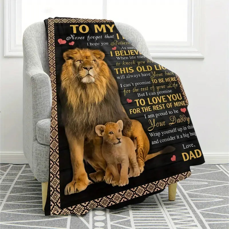 BLANKET FOR SON FROM DAD – COMFORT & WARMTH GIFT Sherpa Fleece Blanket - FULL (SKUB12-57)