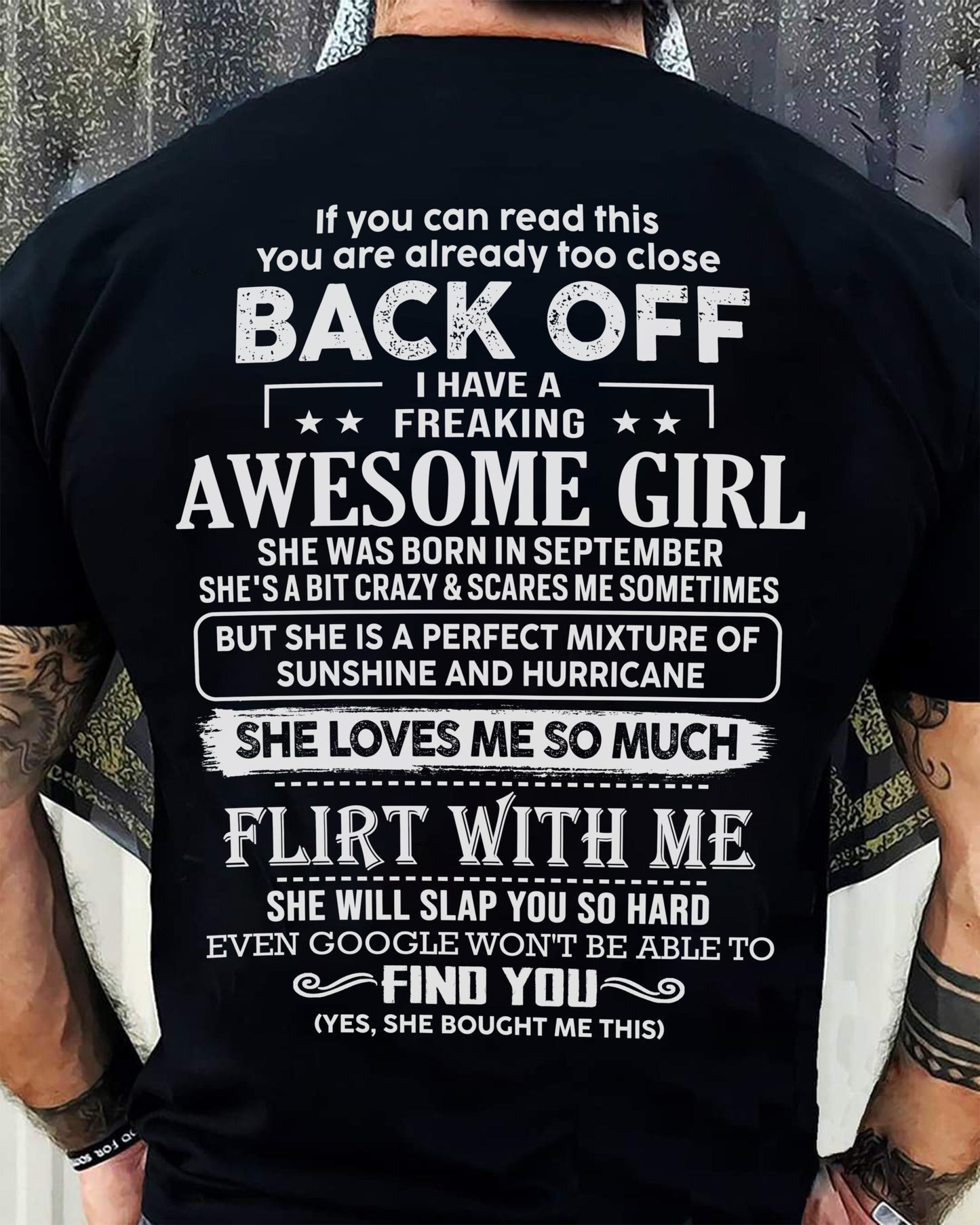 September – Awesome Girlfriend Born In September – Special gift for your Boyfriend – From Wife KATE09 (SKU06-17-09)