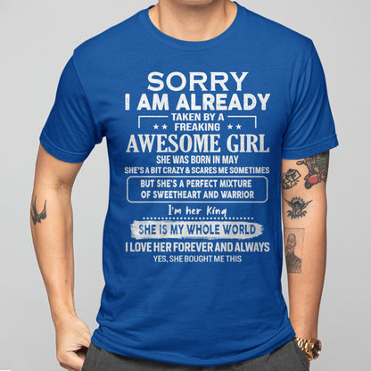 May - Awesome Girl - Perfect Gift For Your Boyfriend, Husband From Wife - KATE05 (SKU04-86MT-05)