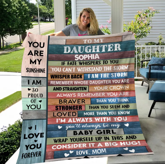 Special Gift For Your Daughter Blanket - From Mom