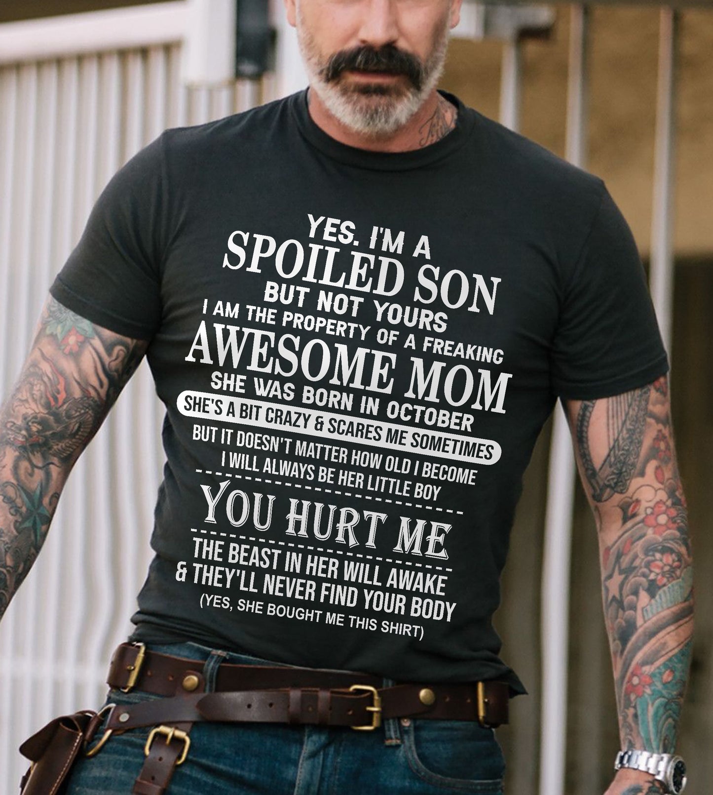 October - Awesome Mom Born In October - Special gift for Son From Mom - KATE10 (SKU10-45-10)