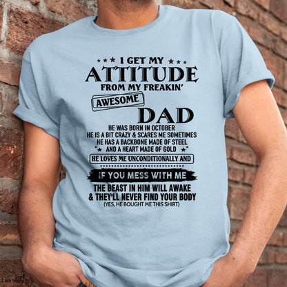October - Gift For Son and Daughter From Dad - KATE10 - (SKU-TDADC-10)