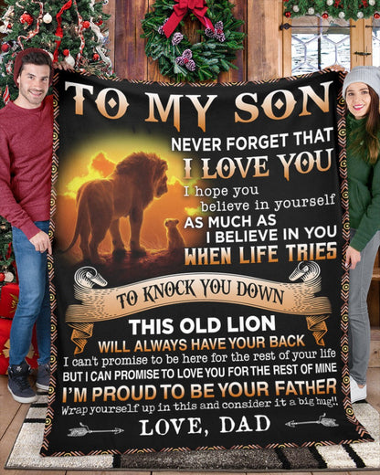 Special Gift For Your Son Blanket - From Dad