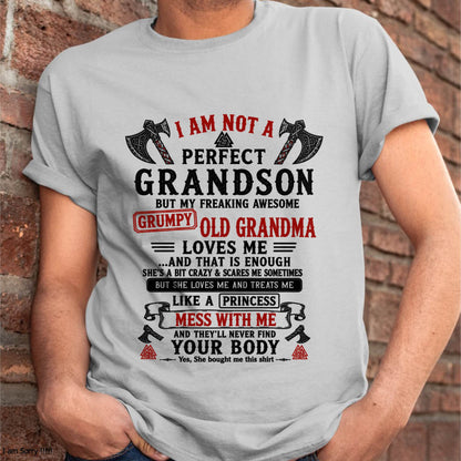 I AM NOT A PERFECT GRANDSON  - GIFT FROM GRANDMA -NIKI00 - (SKU2606-380-00)