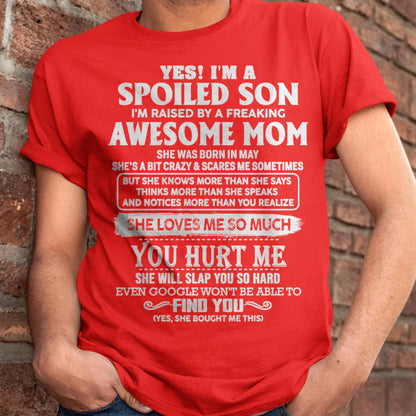 May - Awesome Mom - Perfect Gift For Spoiled Son From Mom - KATE05 (SKU05-47-05)